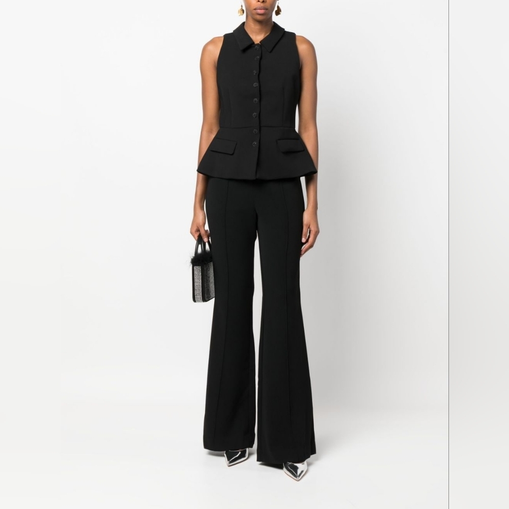 Self-Portrait Tailored Jumpsuit in Black - Picture 3 of 13